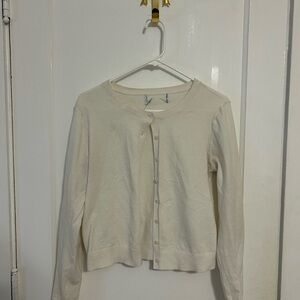 Old Navy Cream Button-Up Cardigan
